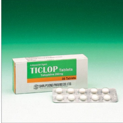 boîte de ticlopidine générique